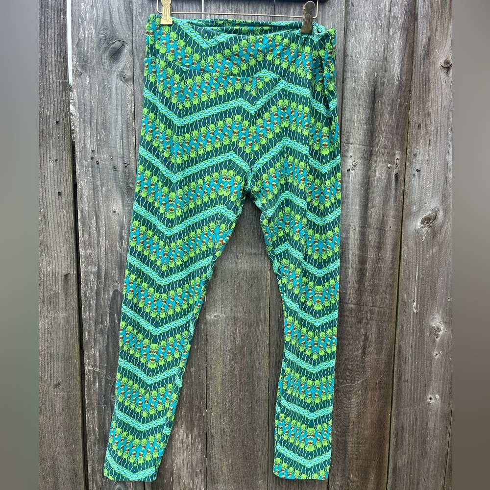 Lularoe Kermit the Frog muppet leggings , TC
